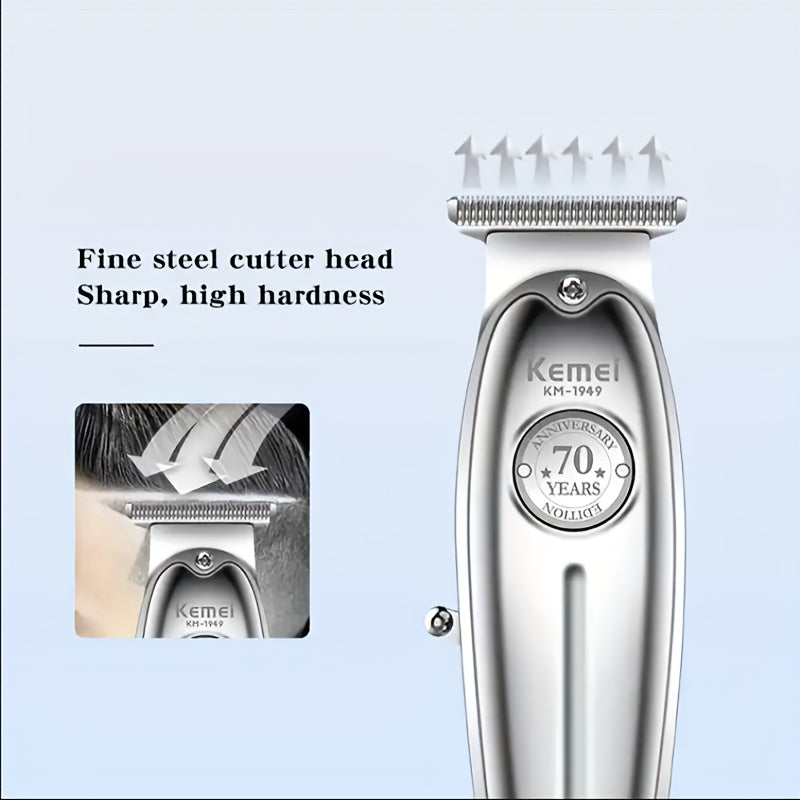 Men's Hair Clipper Trimmer Fast Charging High-Quality Metal Salon Professional