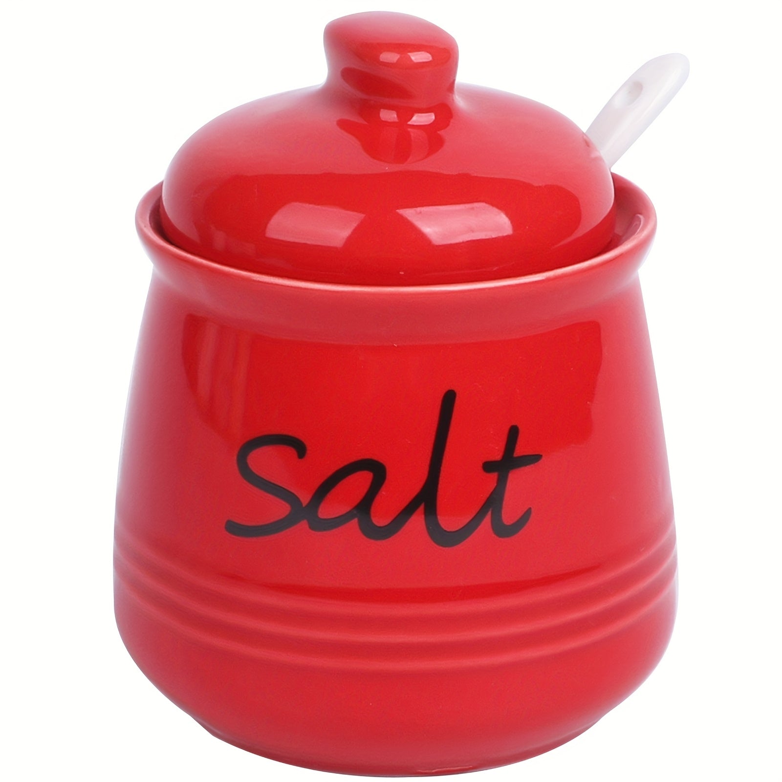 Ceramic Sugar Jar with Lid and Spoon 12oz Capacity for Coffee Bars and Restaurants