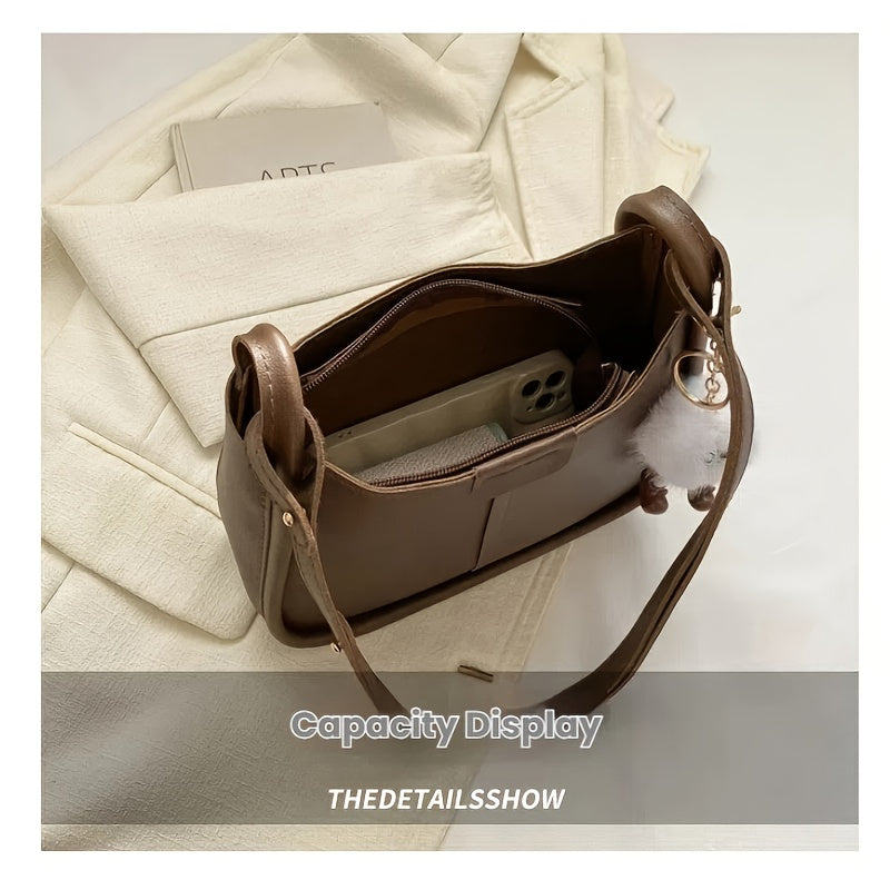 Ayollar uchun katta to'plam sumkasi, fermuar yopilishi bilan, ish yoki yo'l harakati uchun ideal, qahva, qora yoki oq ranglarda mavjud.