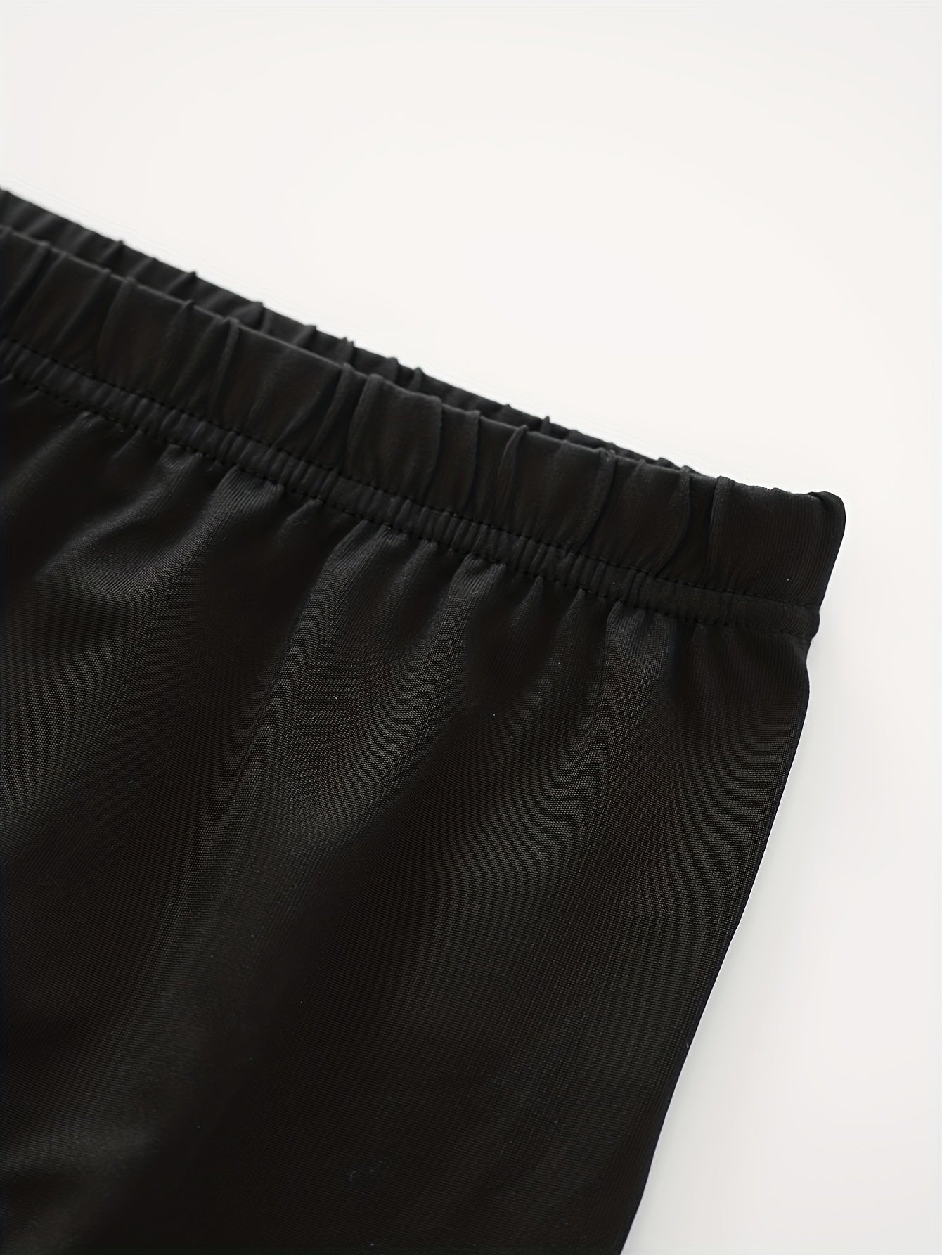 Plus Size Solid Skinny Capris Leggings 5 Pack Casual Crop Pants