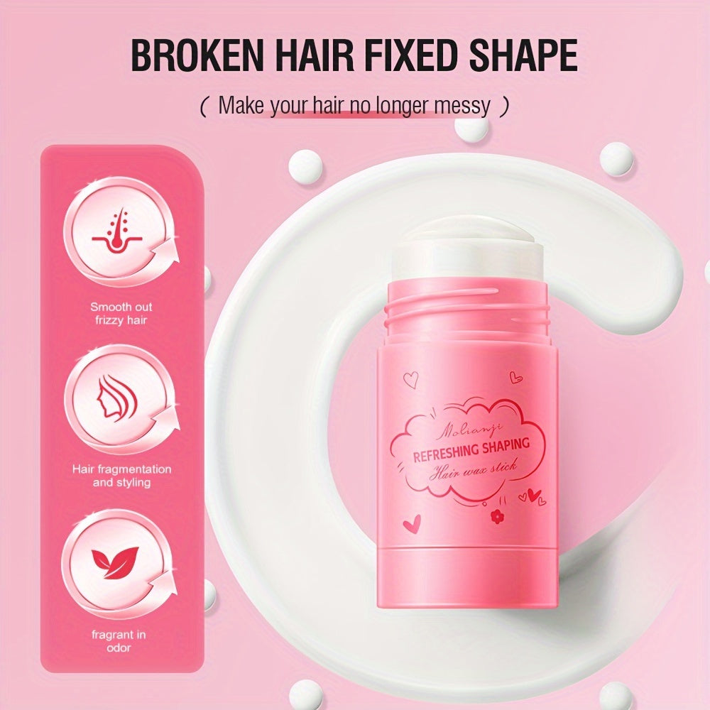 Miss Chic sochni ushlab turuvchi mum tayoqchasi barcha soch turlari uchun uzoq muddatli, yog'siz ushlashni taklif etadi va portativ, pushti mat finishga ega.