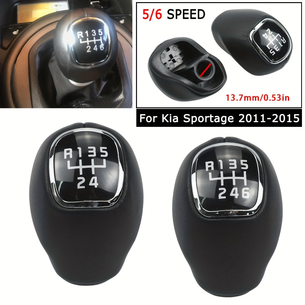 Kia Sportage 2011-2015 uchun gear shift knob qora charm o‘rnash uchun