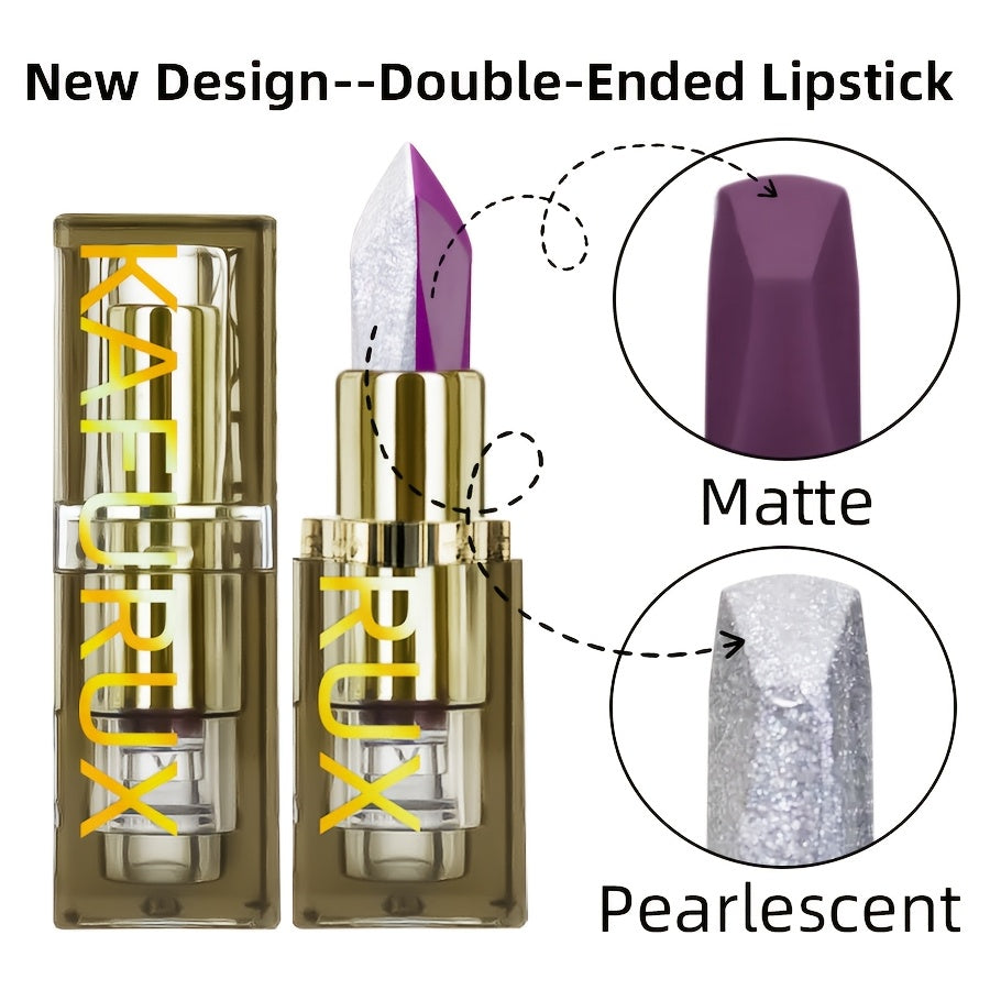 Barra de labios mate para mujer en colores perlados blancos y morados