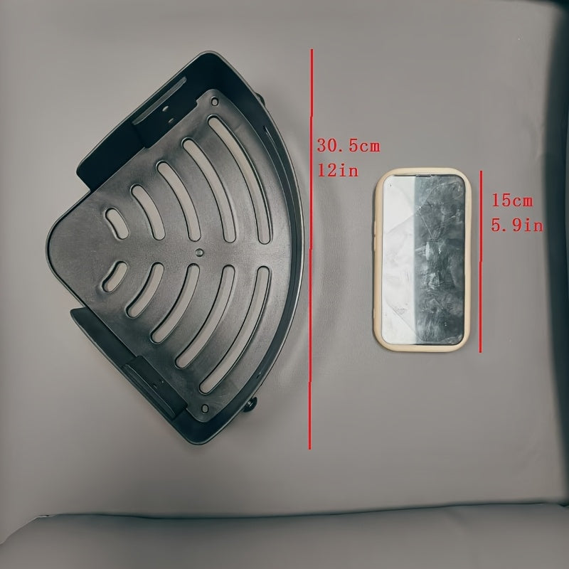 Corner Shower Caddy Three-Tier Wall Mount Bathroom Organizer Durable ABS Plastic