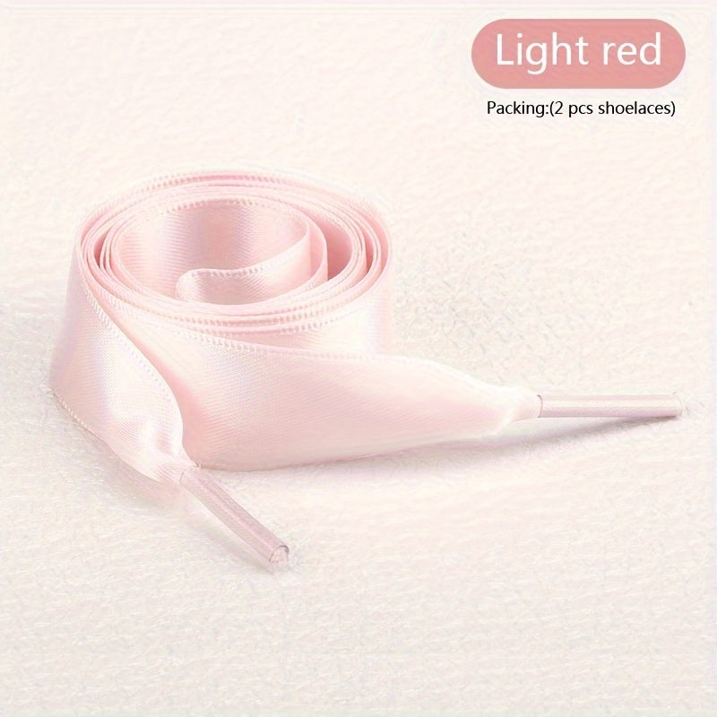 Unisex Polyester Shoelaces Solid Color for Sneakers and Boots
