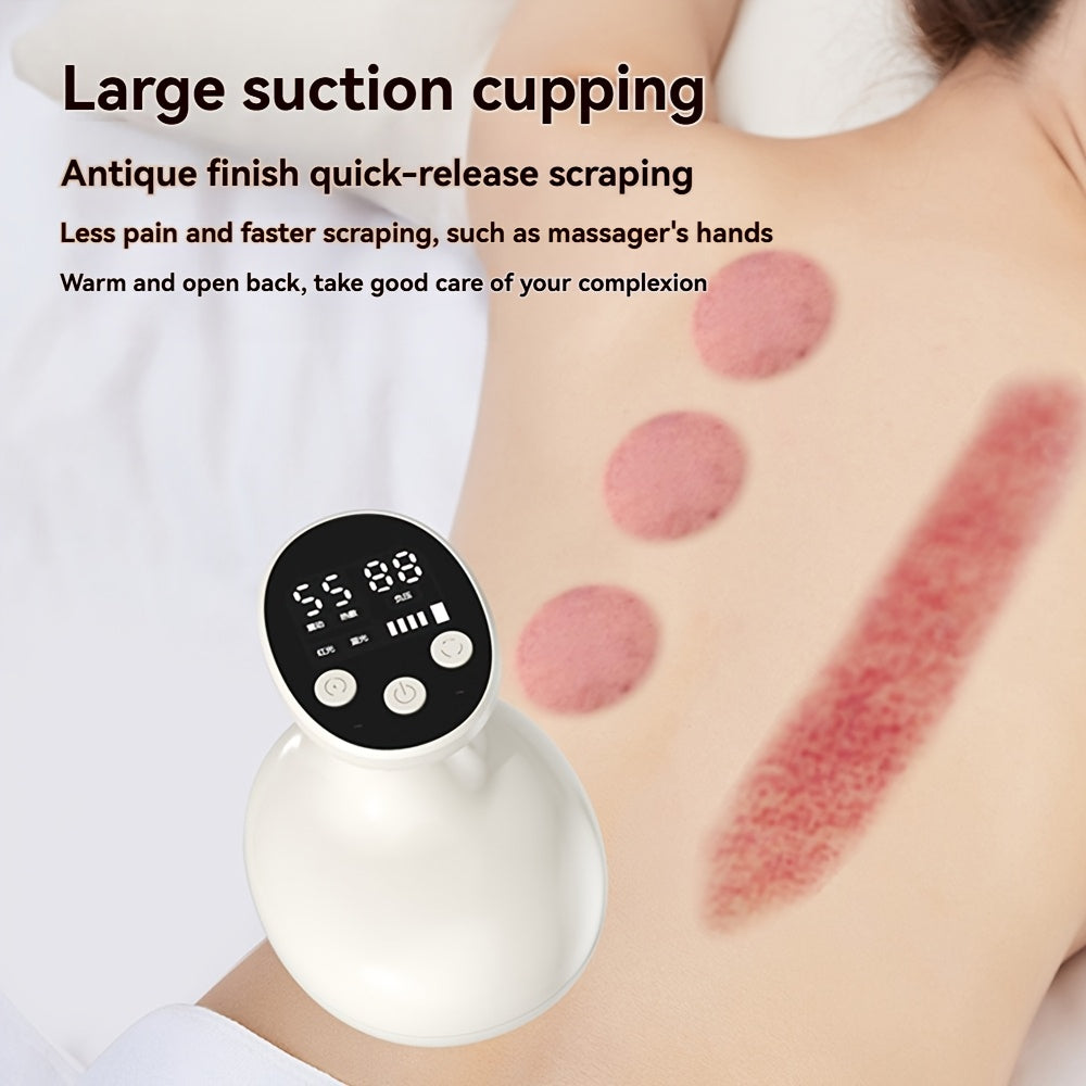 Electric Gua Sha Device for Neck Shoulder Back Relief USB Rechargeable 1200mAh