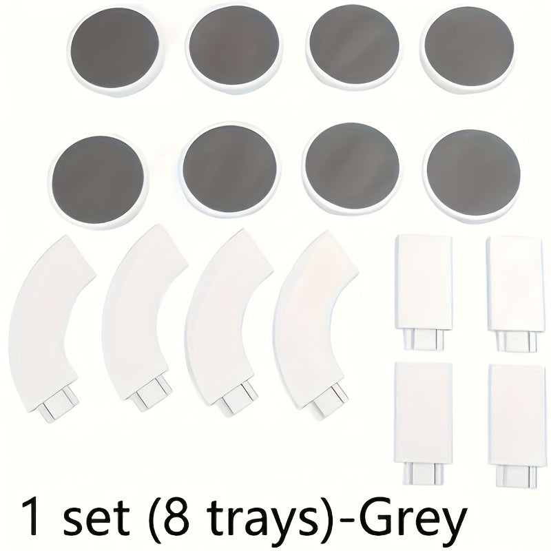 16-Piece Expandable Lazy Susan Turntable for Kitchen and Dining Rectangular Oval Tables