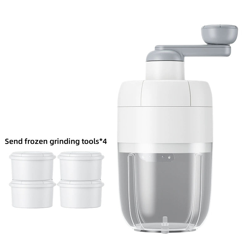 Rallador de hielo de acero inoxidable para dulces caseros, helados, cócteles, fácil de usar