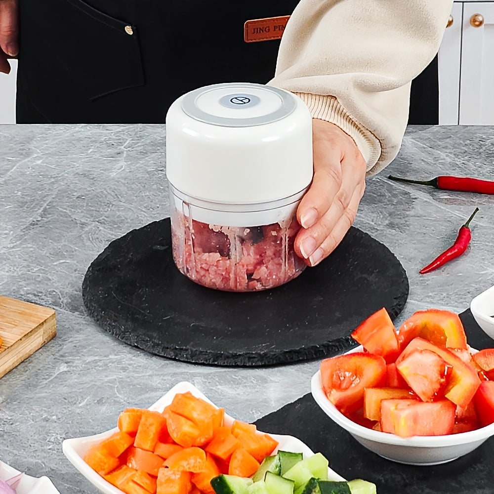 Portable USB Rechargeable Blender with High-Performance Grinder and Easy-Press Controls