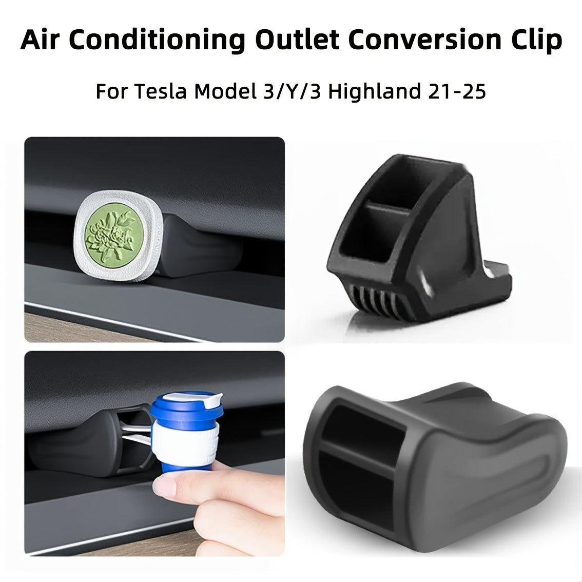 Car Air Vent Aromatherapy Clip Adapter for Tesla Model 3 and Y