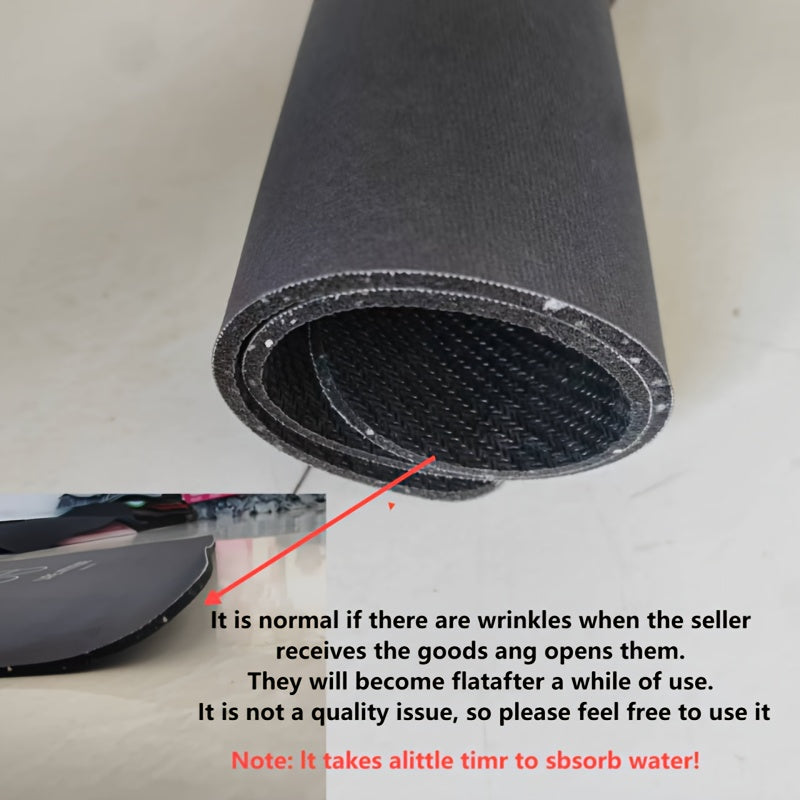 Set of 3 Non-Slip Diatomaceous Earth Bathroom Floor Mats Quick-Drying Soft for Shower Tub Door Outdoor