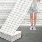 Foam Brick Wallpaper Sticker Self-Adhesive Waterproof 50cm x 5m Indoor Decor