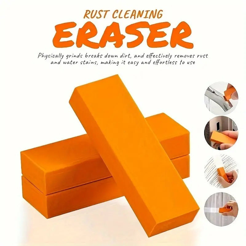 Reusable Rubber Eraser 2-Pack for Kitchen Bathroom Stain Removal on Faucets Surfaces