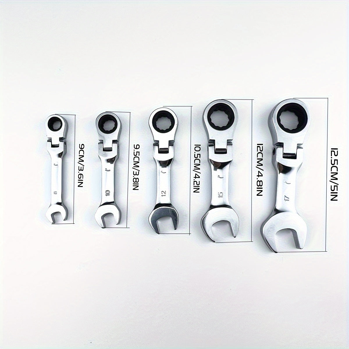 Mini Ratchet Wrench Carbon Steel Quick-Release Open and Torx Design