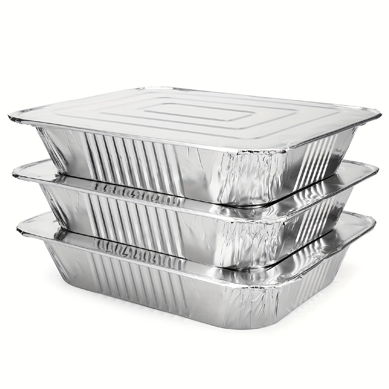 8 Heavy Duty Aluminum Foil Pans 9x13 Inch Baking Roasting Cooking Set