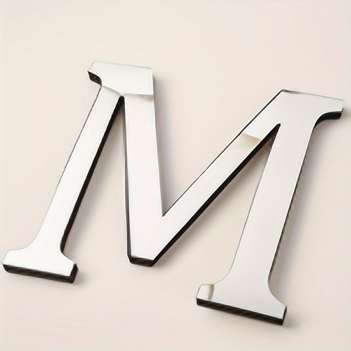 3D Acrylic Mirror Wall Decals Alphabet Stickers Gold Silver Self-Adhesive Modern Home Decor