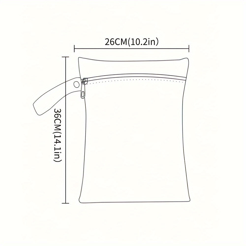 Reusable Waterproof Storage Bags 25.91x35.81cm Pack of 2 for Wet and Dry Items