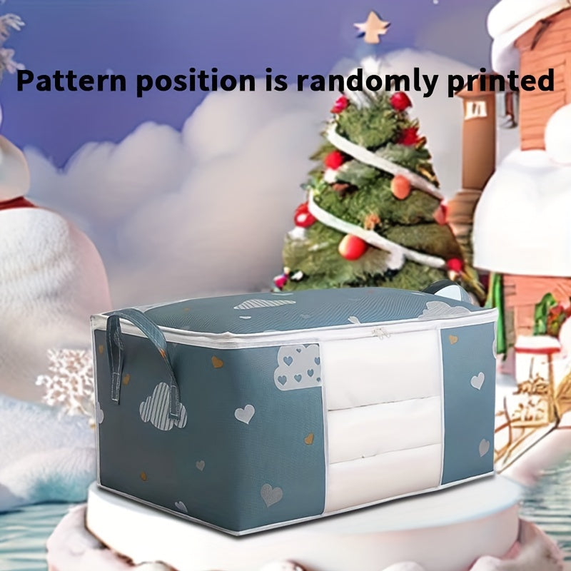 Bolsa de almacenamiento estacional para Navidad y organización del hogar, de tela duradera