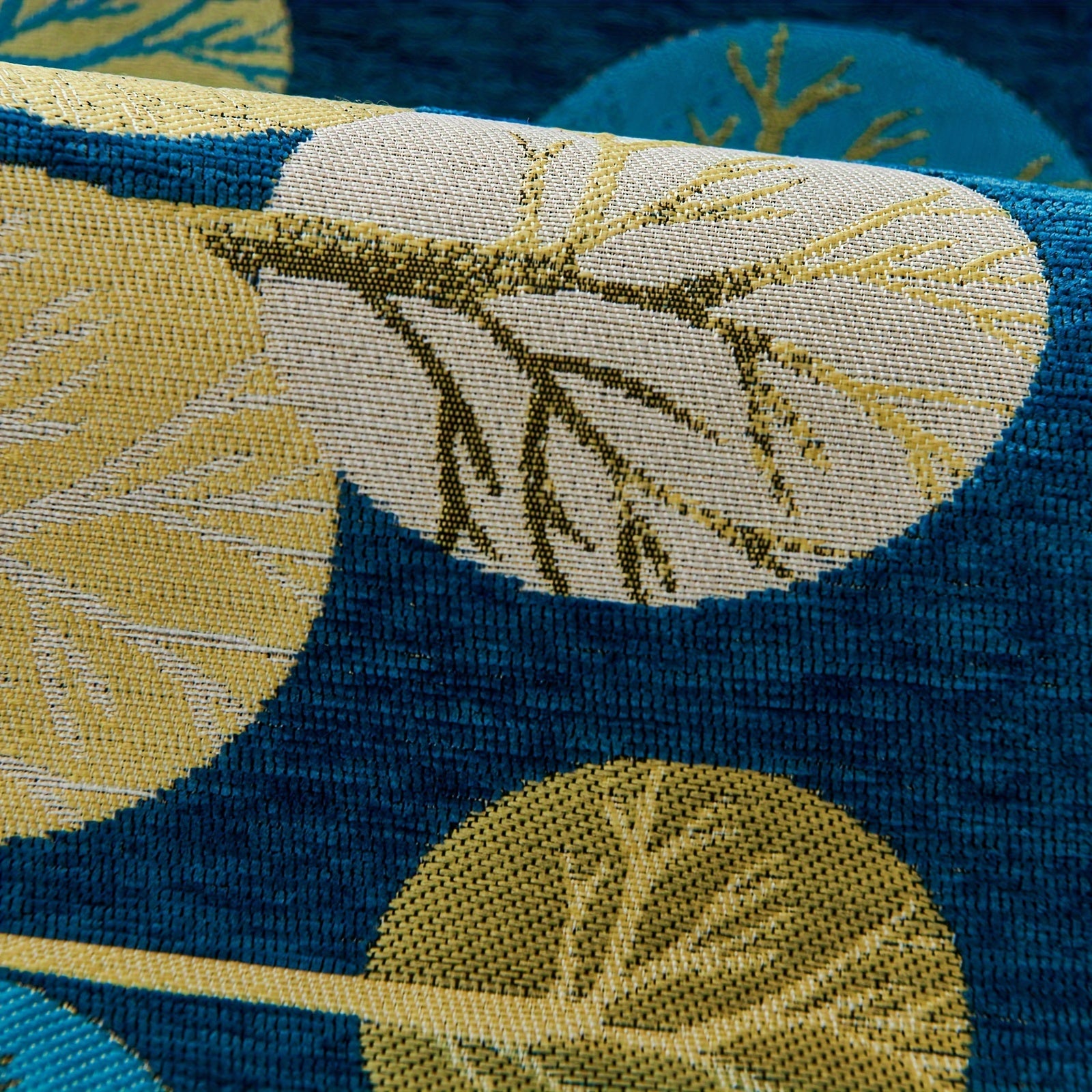 Bohemian Style Sofa Cover with Moonlight Forest Tree Pattern Non-Slip Machine Washable for Single to Quadruple Seat Sofas