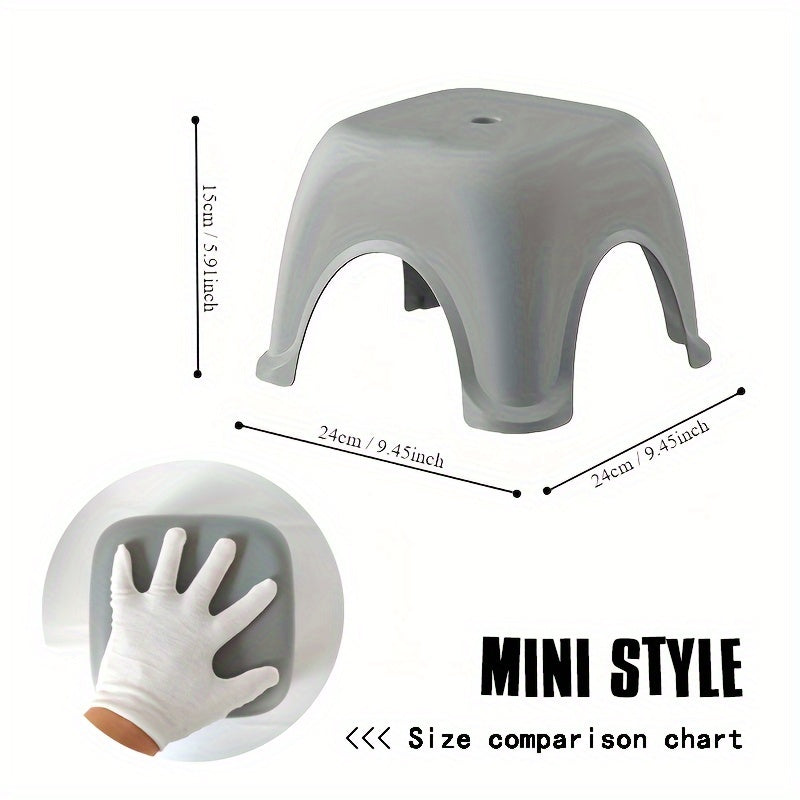 Taburete infantil de plástico multifuncional antideslizante y vibrante para baño y sala de estar