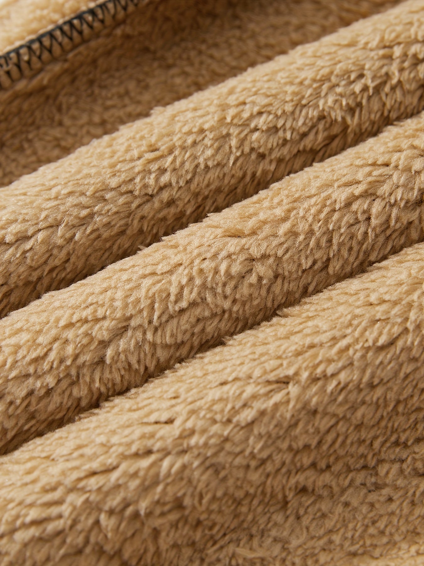 Men's Fleece-Lined Drawstring Joggers Black Plus Size Winter Sweatpants