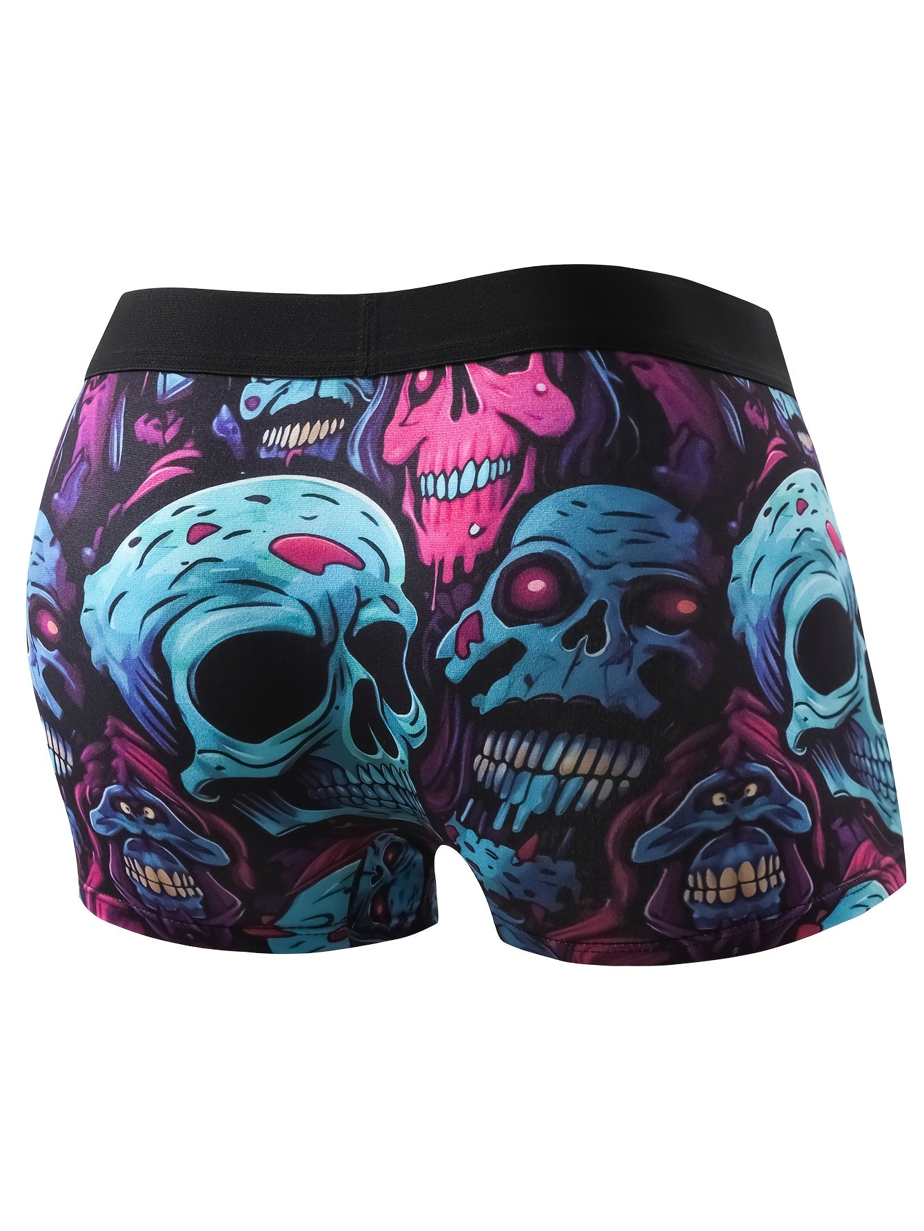 Men's Boxer Briefs Breathable Polyester Stretch Elastic Waistband 4-Pack