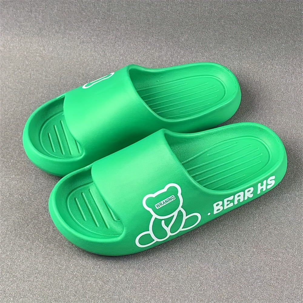 Yigitlar uchun Slip-On Slaydlar, turli ranglarda, sirpanishga qarshi EVA yozgi kundalik ichki poyabzal