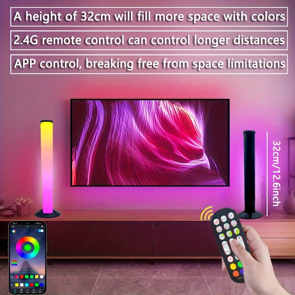 Smart LED Light Bars with App Control USB Powered Multi-Color Ambient Lighting for Gaming TV Backlight Home Office Living Room Parties