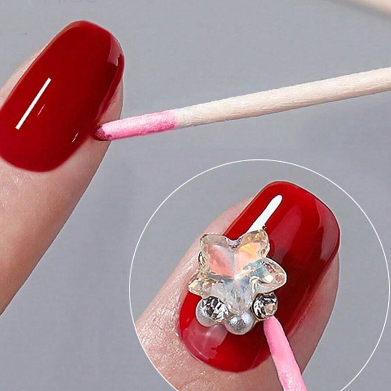 100Pcs Wooden Double-Ended Swabs for Eyebrow and Nail Makeup, Small Tips