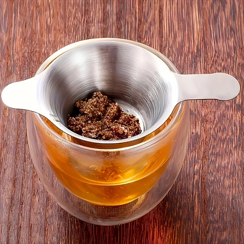 Premium Stainless Steel Tea Strainer Binaural Infuser for Loose Leaf Tea