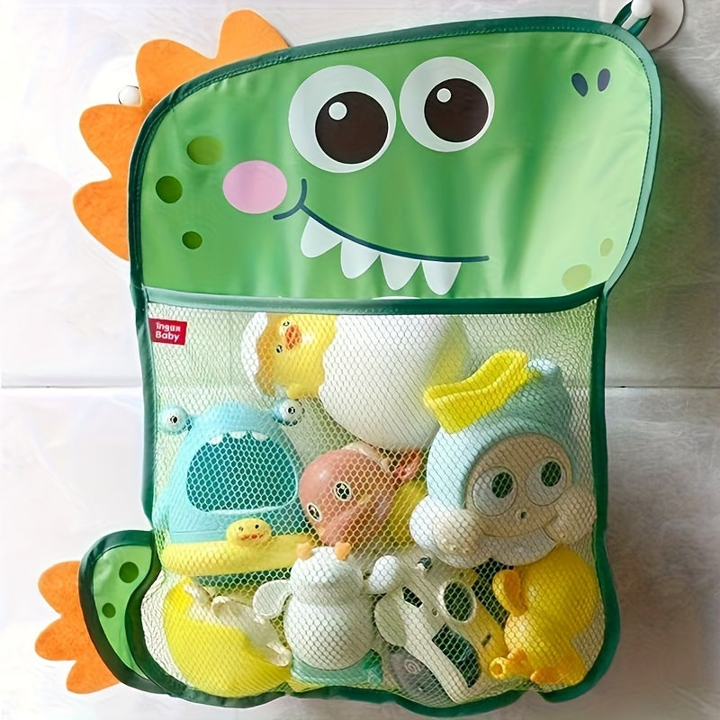 Foldable Bathroom Shower Organizer with Cartoon Design for Kids Storage