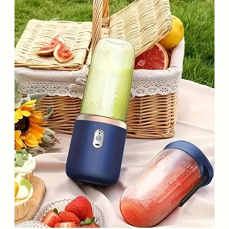 Portable Blender Set with Dual Cups, USB Rechargeable Juice Maker