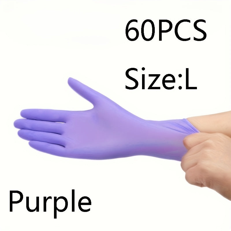 Одноразовые нитриловые перчатки многофункциональные водонепроницаемые противоскользящие для мытья посуды и уборки
