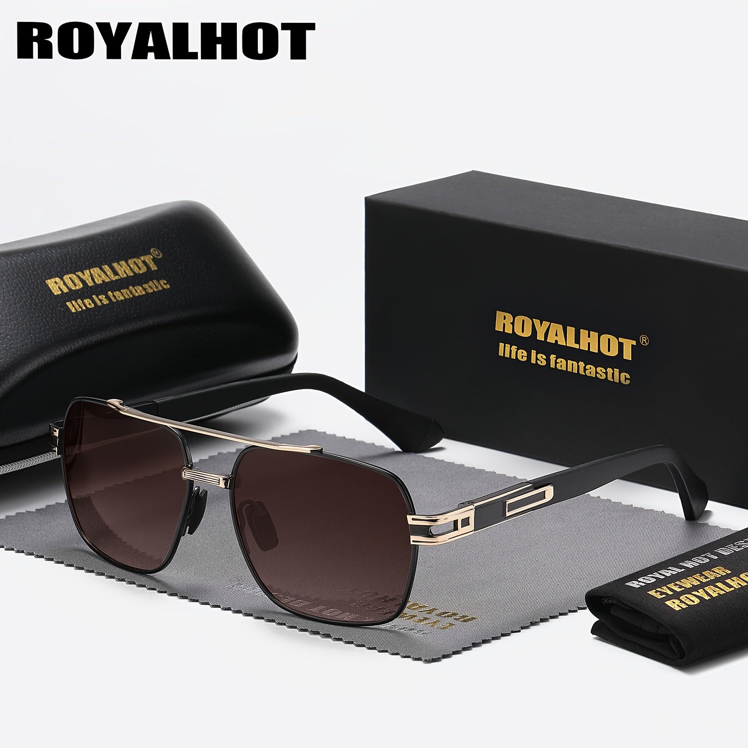 Retro Men's Polarized Metal Driving Sunglasses Unisex Gift Accessory