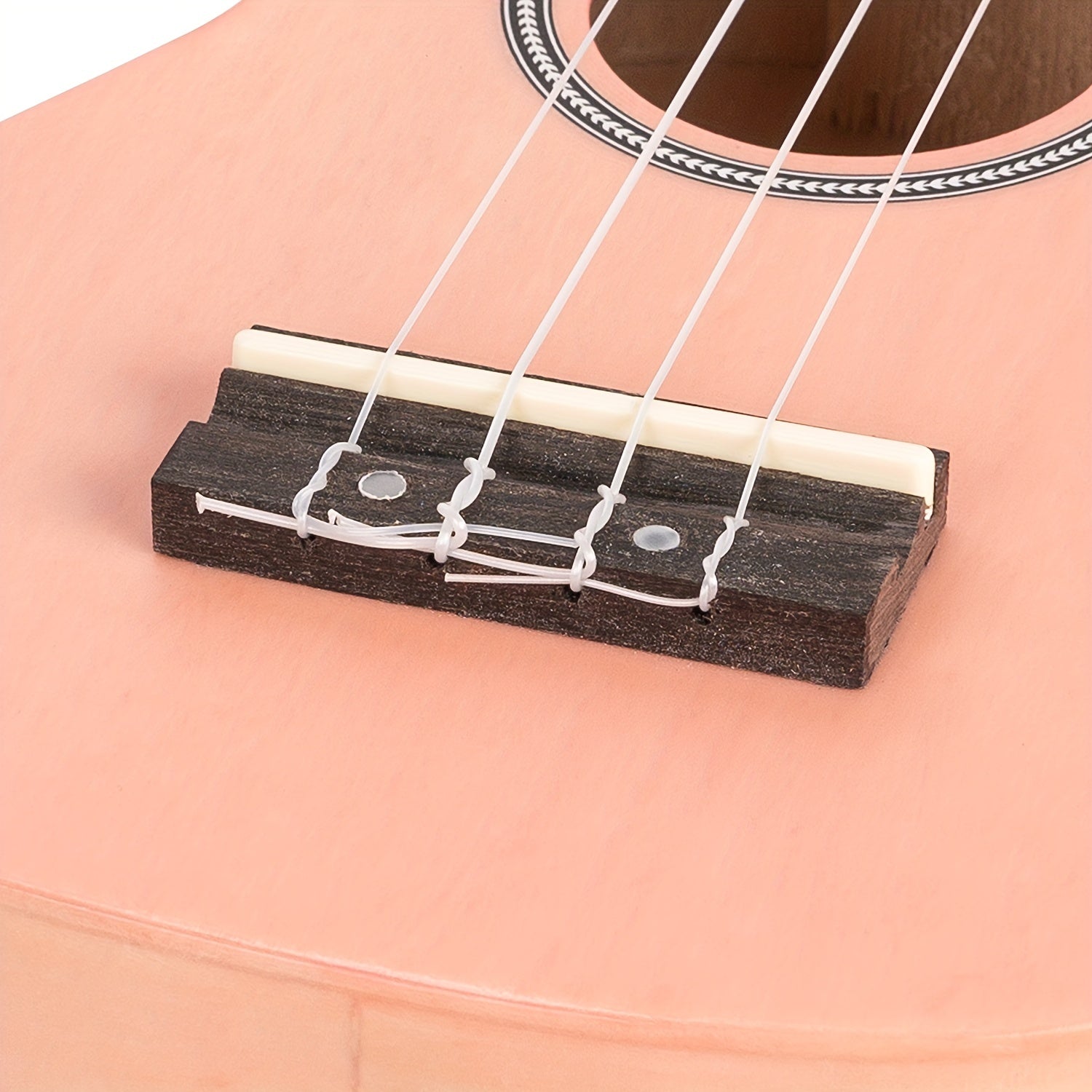 21-дюймовый сопрано укулеле для начинающих с 4 нейлоновыми струнами, красочный акустический музыкальный инструмент