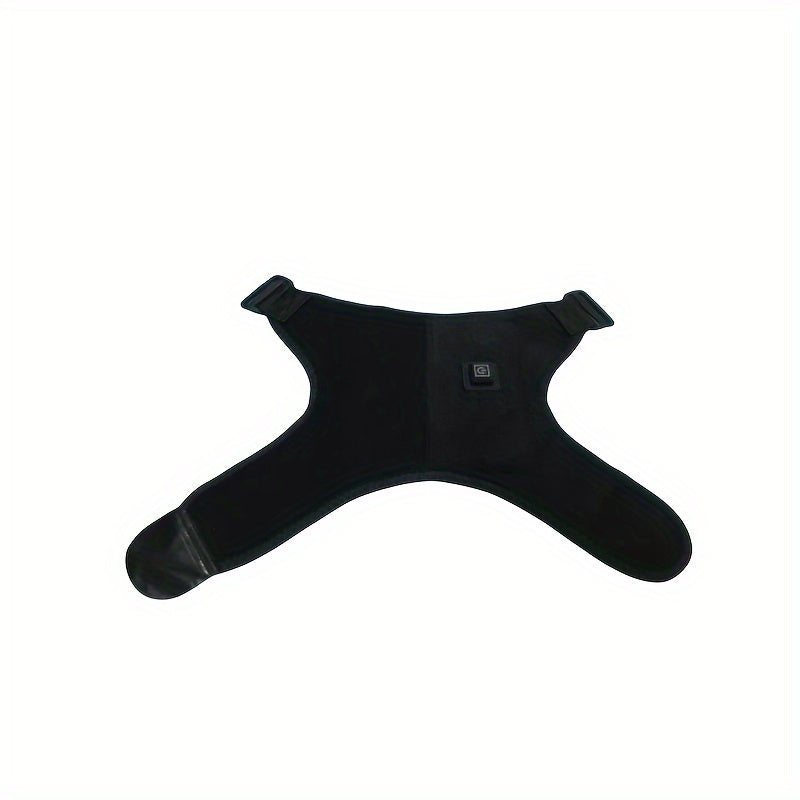 Electric Heating Pad USB Portable with 3-Temperature Control Adjustable Strap Black Gray