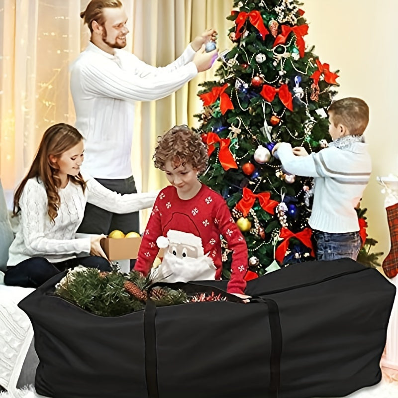 Outdoor Waterproof Cushion Storage Bag Heavy Duty 210D with Handle Black