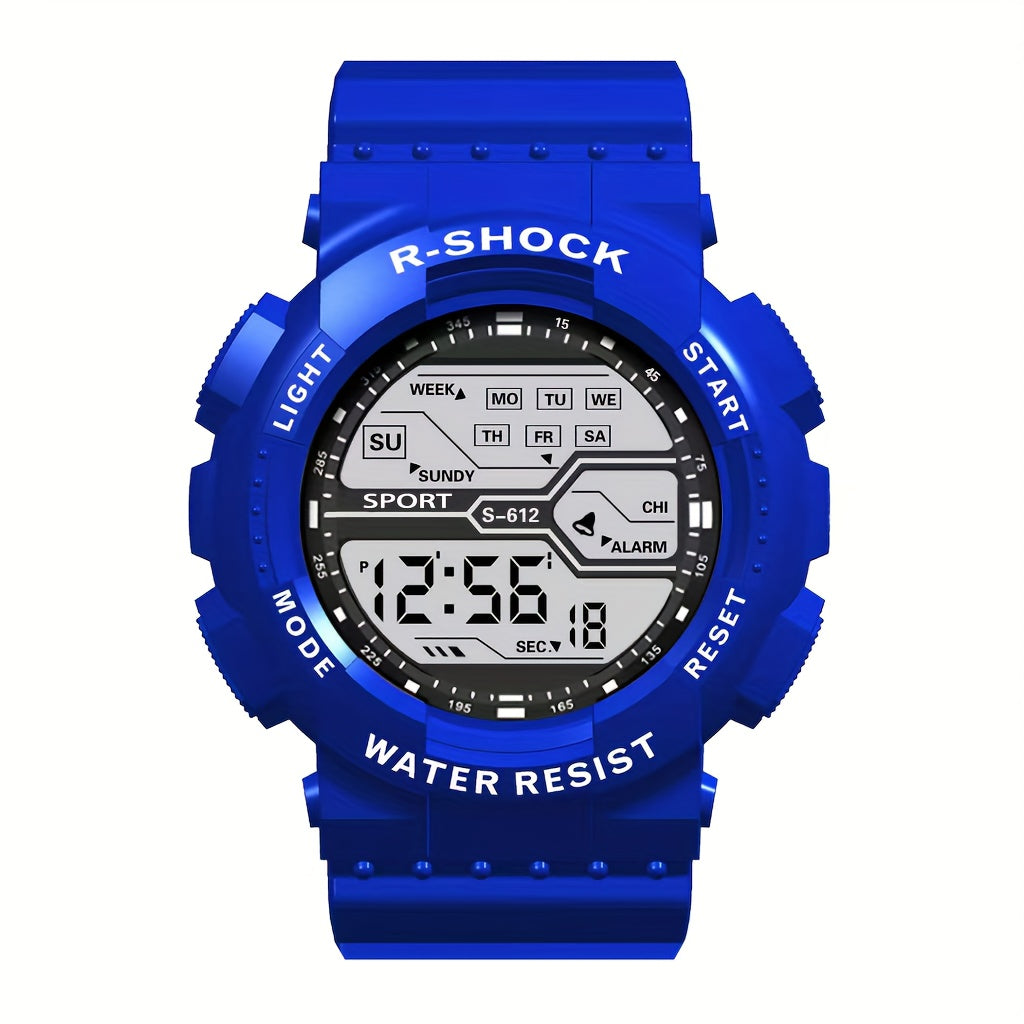 Sporty Digital Watch for Teens and Adults with Luminous Display