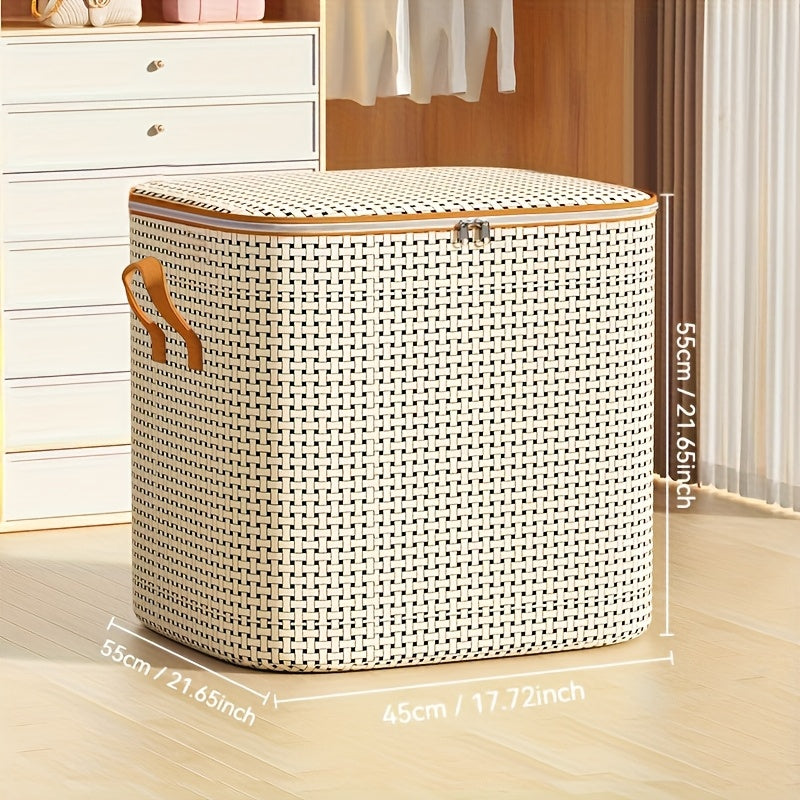 Large Waterproof Storage Bag for Clothes and Quilts Moisture-Resistant Plastic Organizer