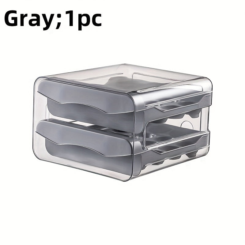 Egg Storage Container Double Layer Egg Holder Durable PET PP Snack Box
