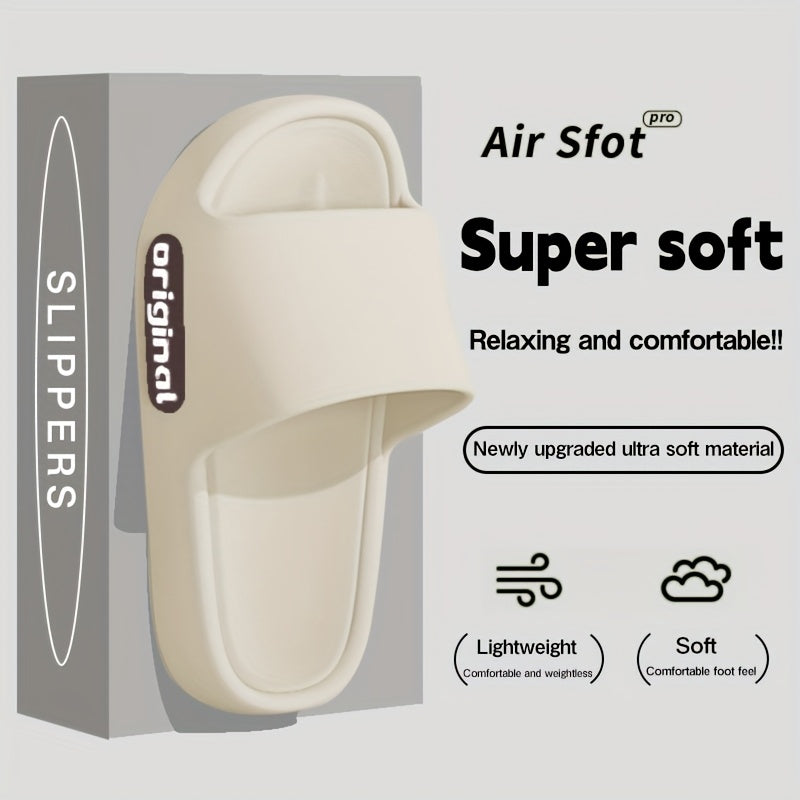 Men Women EVA Non-Slip House and Beach Slippers Minimalist Striped