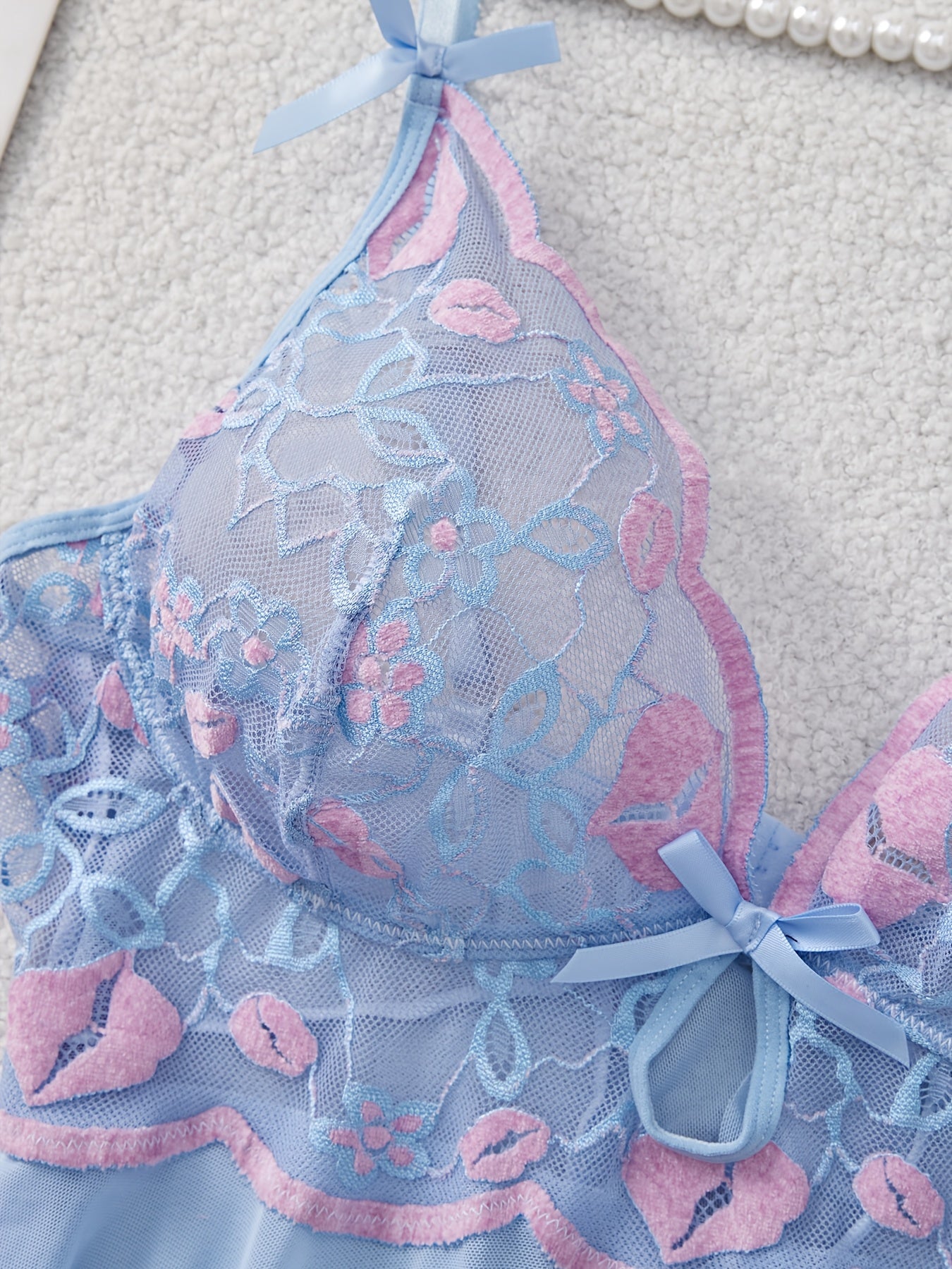 Plus Size Women's Mesh Splicing Open Back Camisole Dress Set