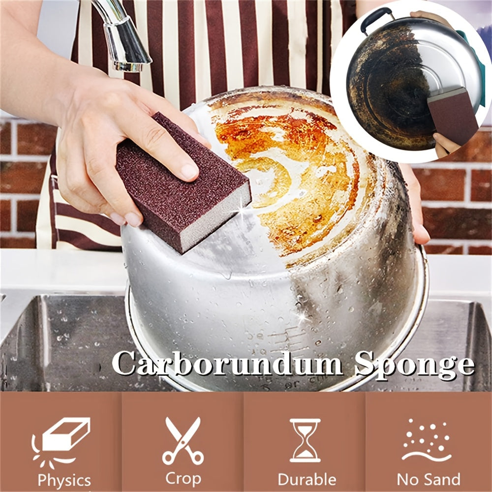 12 ta Emery Gubkasi To'plami - Rustni O'chirish va Pishirish Qozonlariga G'amxo'rlik Qilish uchun Qattiq Oshxona Tozalash Padlari, Nikel Qozonlar va Qozonlar uchun Mukammal, Zaruriy Uy Asboblari