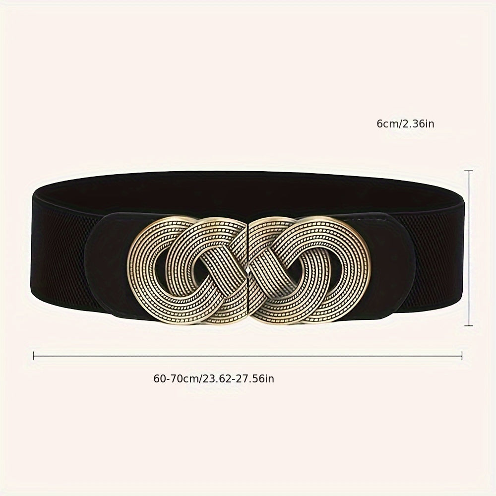 Женский ретро-пояс из эластичной кожзаменителя для пальто и платьев