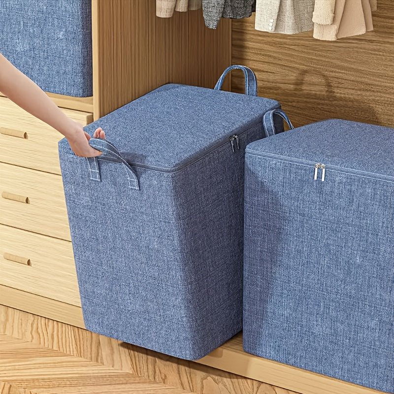 Bolsa de almacenamiento de tela impermeable grande para ropa con tapa 109.78L a prueba de polvo