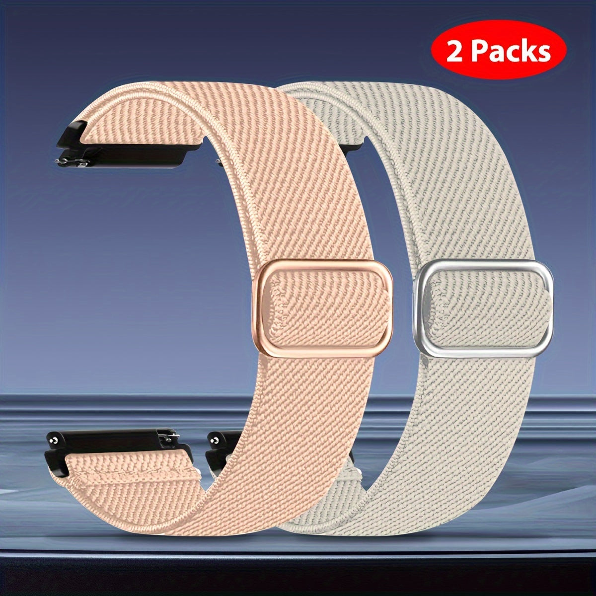 Эластичные нейлоновые ремешки для часов Galaxy Watch 4, 5 и Pro 20мм, 22мм, 40мм, 44мм, 45мм