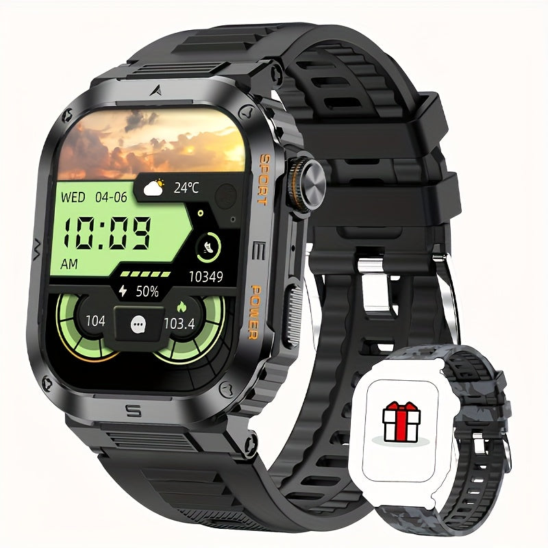 Men's Smartwatch with Wireless Calling Fitness Tracking and Outdoor Features