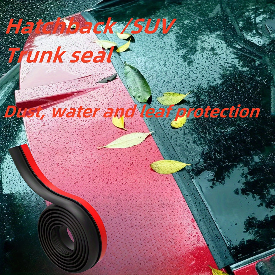 Rear Trunk Seal Pinstriping Tape 160cm Natural Rubber Waterproof Dust Sound Protection