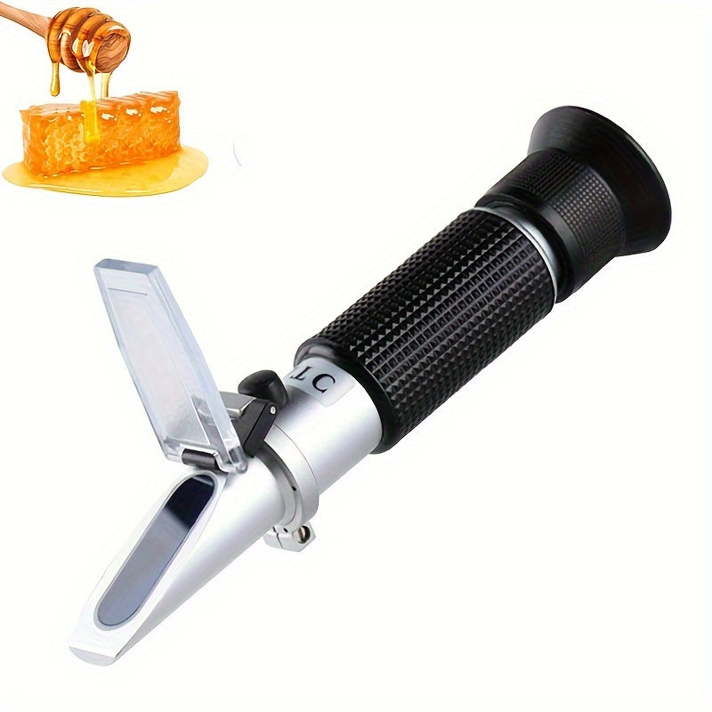 Qo'lga olinadigan asal refraktometri asalarichilar va shahar qishloq xo'jaligi uchun shakar miqdorini 58-90% Brix aniq o'lchaydi.