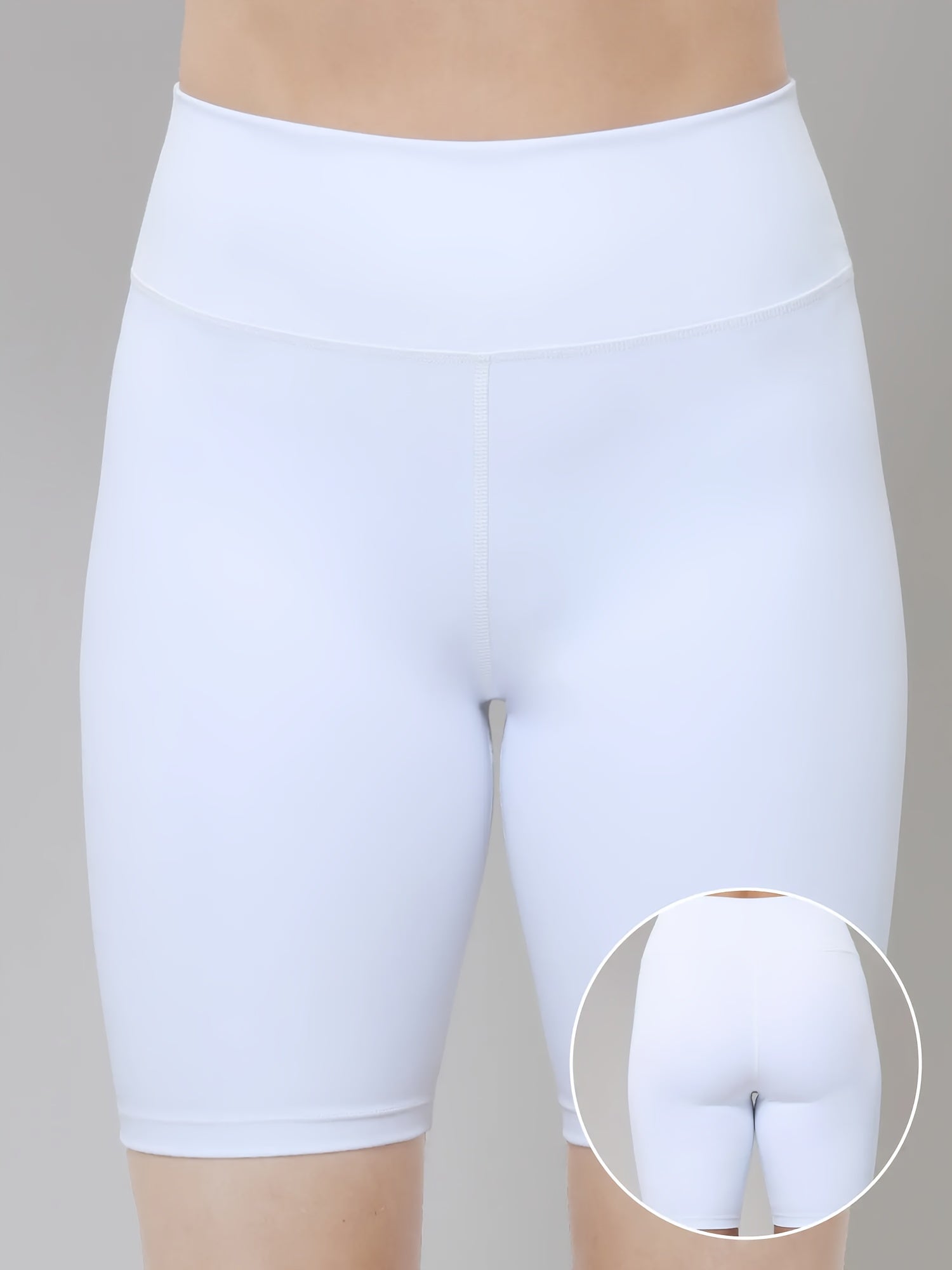 Women's High Elasticity Polyester Shaping Shorts and Leggings with Wide Waistband